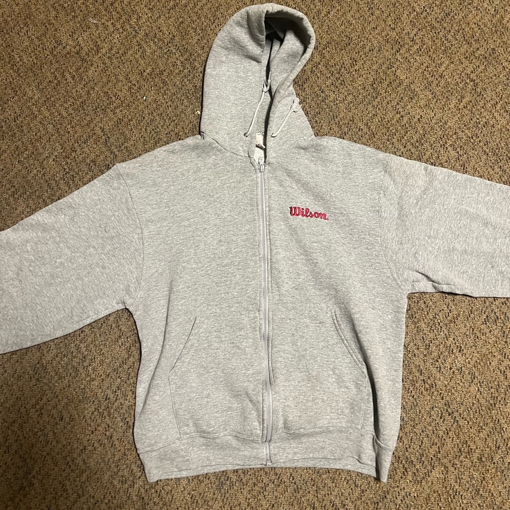 Vintage Wilson Hoodie Zip Up